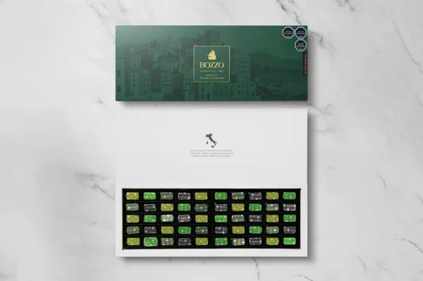 Surtido alto en cacao 50%, 60%, 70% y 85% caja de 50 unidades (300 grs aprox) - Imagen 2