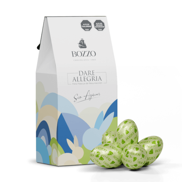ESTUCHE 25 HUEVOS BITTER SIN AZUCAR 230 GRS APROX