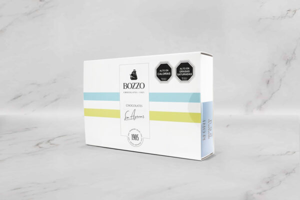 Chocolate leche sin azúcar, caja 18 unidades (110 grs. Aprox.)